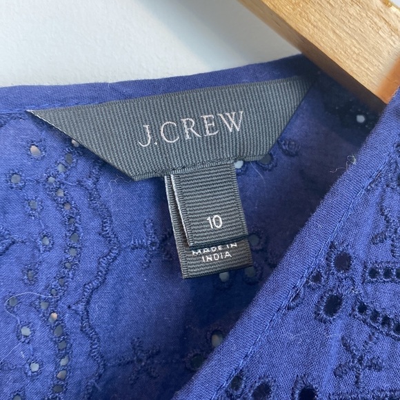 J. Crew • Eyelet Lace Flutter Hem Dress - Picture 8 of 15